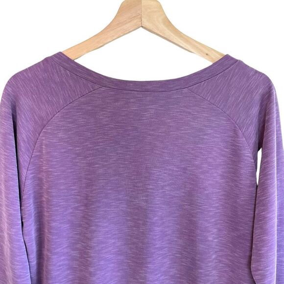 Woolrich 3/4 Sleeve Eggplant Purple Top - Picture 6 of 7